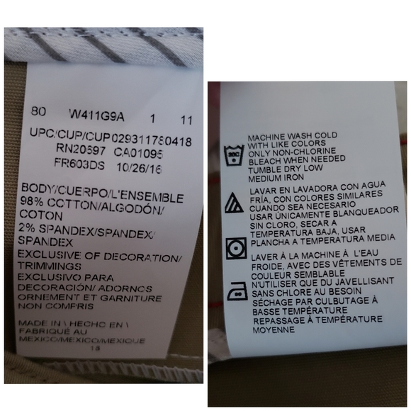 NWT Dickies Relaxed Fit Stretch Fabric Capri Pant Size 18 - Picture 5 of 8